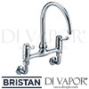 Bristan Lever Wall Mounted Sink Mixer 6 Inch Levers Tap Parts